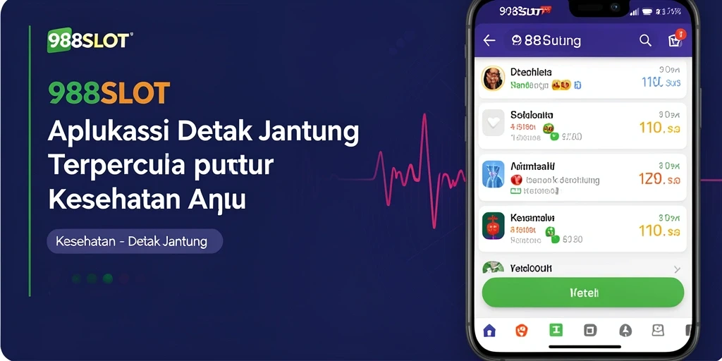 Tampilan utama aplikasi Detak Jantung 988SLOT yang informatif.