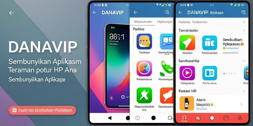 Tampilan antarmuka DANAVIP yang sederhana dan fungsional.