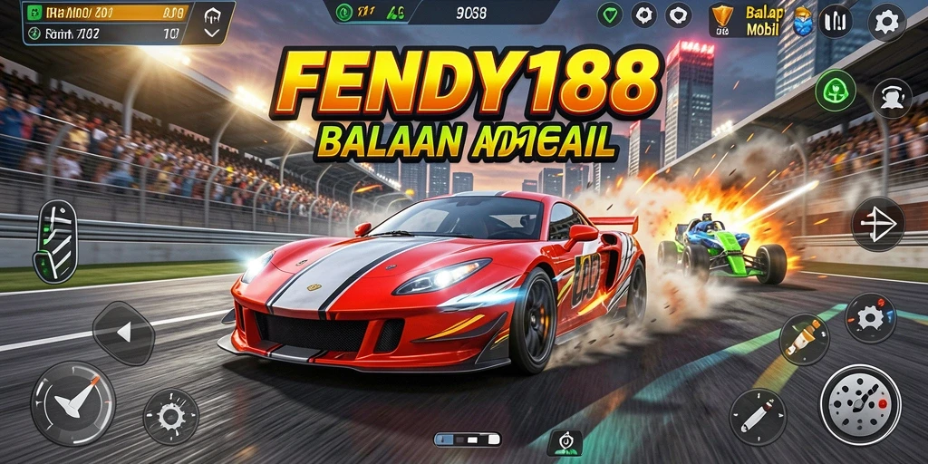 Antarmuka Balap Mobil FENDY188 yang menarik dan interaktif.