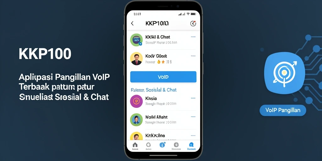 Tampilan antarmuka KPK100 yang user-friendly untuk VoIP Panggilan.