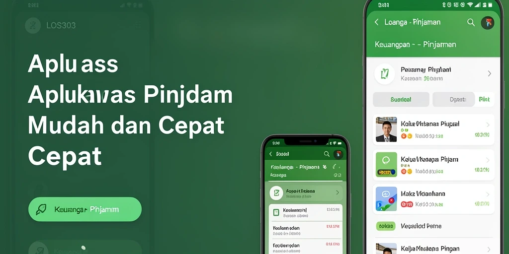 Antarmuka pengguna LOS303 yang sederhana dan mudah digunakan.