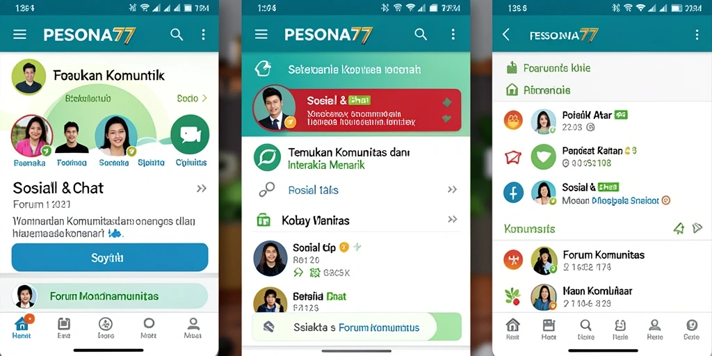 Tampilan antarmuka utama PESONA77 yang menarik dan fungsional.