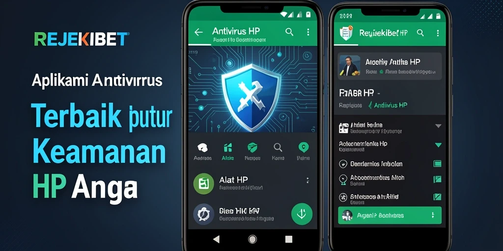 Antarmuka utama REJEKIBET dengan fitur-fitur Antivirus HP yang intuitif.